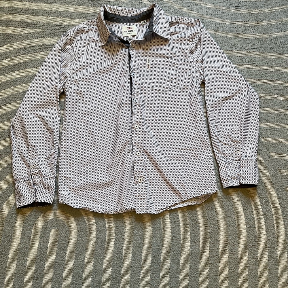 Ben Sherman Boys Flannel Button-Down Shirt | Size 10/12 | Long Sleeve